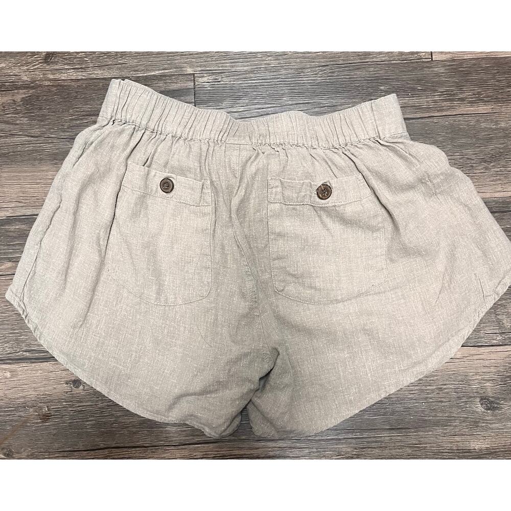 Patagonia Garden Island Short XS Beige Linen Hemp Tie Waist Coastal Summer Beach - Picture 3 of 11